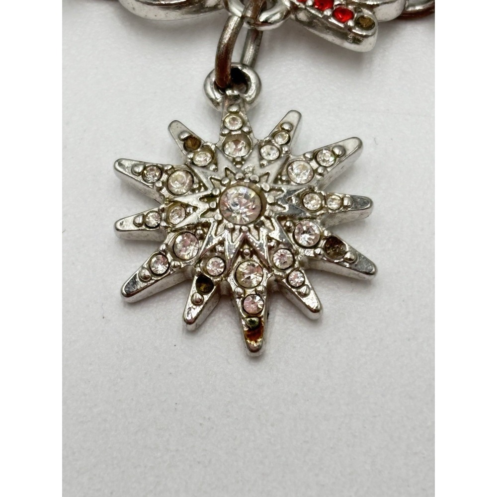 Swarovski Charm Bracelet Christmas Angel Tree Snowflake Rockefeller Center 2005 - Picture 9 of 11